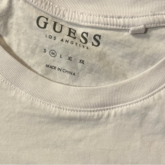 GUESS Kids White and Blue Los Angeles Tee - Picture 3 of 3